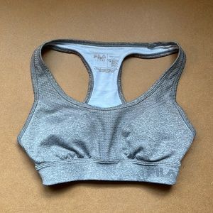 Gray FILA Sports Bra (xs)